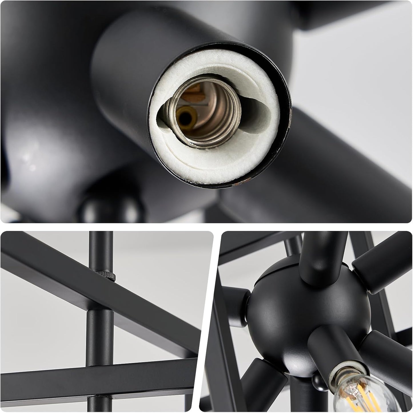 8-Light Geometric Chandelier