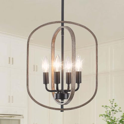 4-Light Farmhouse Chandelier