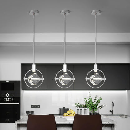 Crystal Pendant Light with Integrated LED
