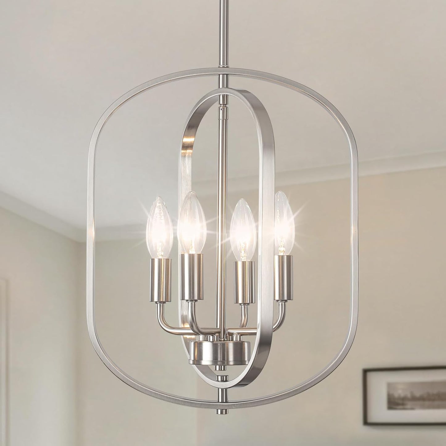 4-Light Farmhouse Chandelier