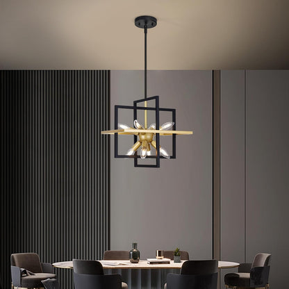 8-Light Geometric Chandelier