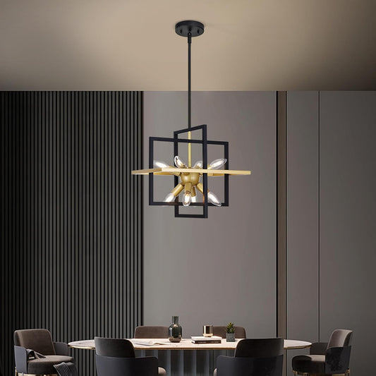 8-Light Geometric Chandelier