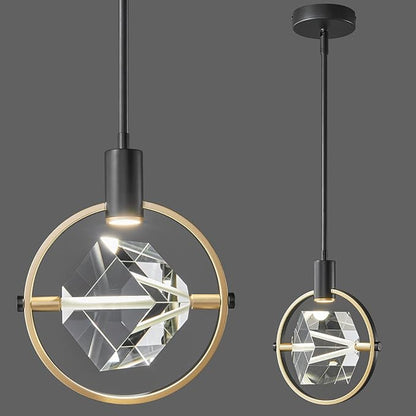 Crystal Pendant Light with Integrated LED