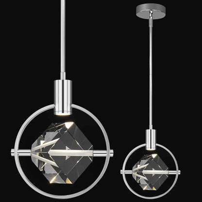 Crystal Pendant Light with Integrated LED
