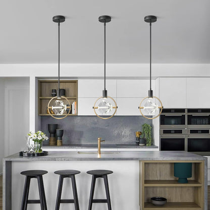 Crystal Pendant Light with Integrated LED