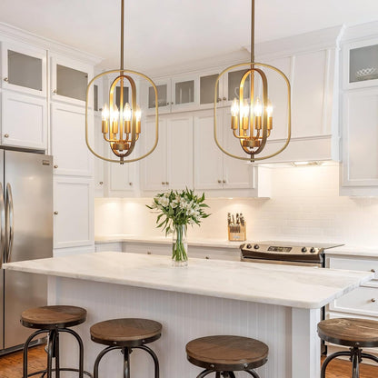 4-Light Farmhouse Chandelier