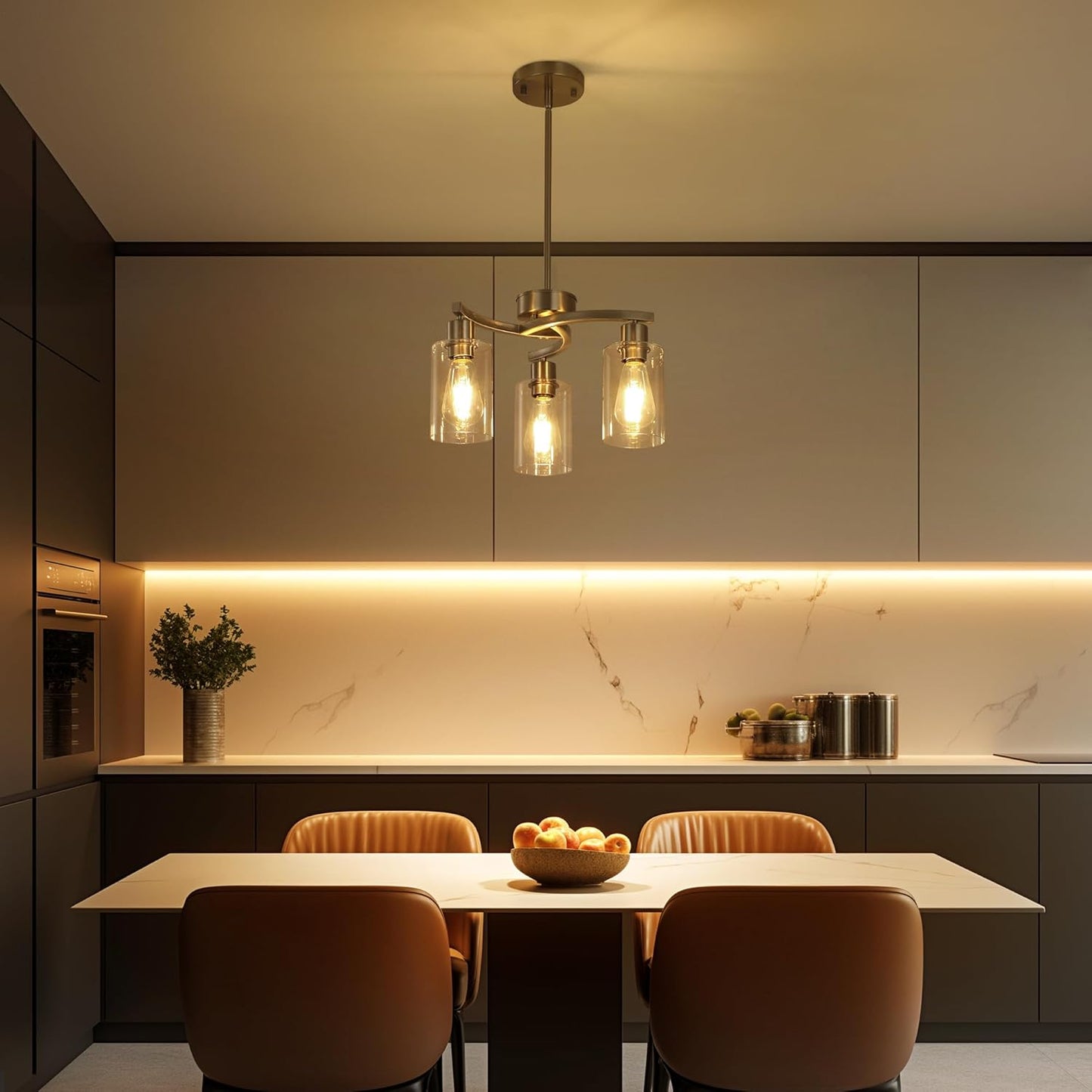 3-Light Pendant Chandelier