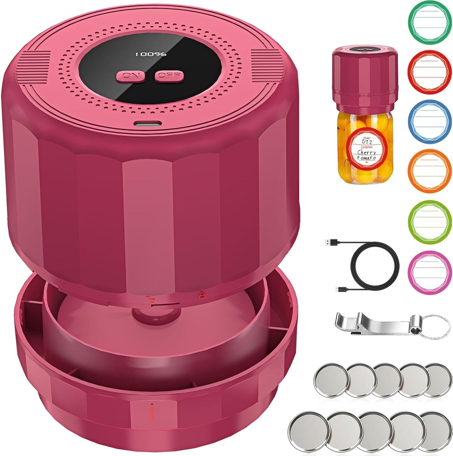 Electric Mason Jar Vacuum Sealer Kit