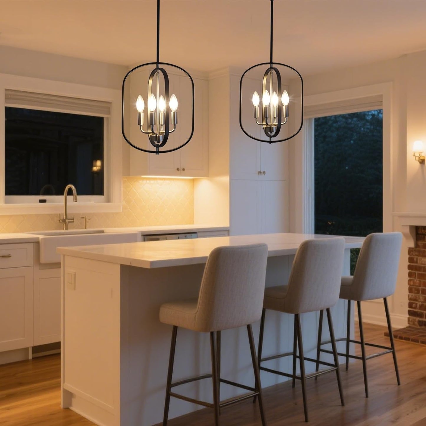 4-Light Farmhouse Chandelier