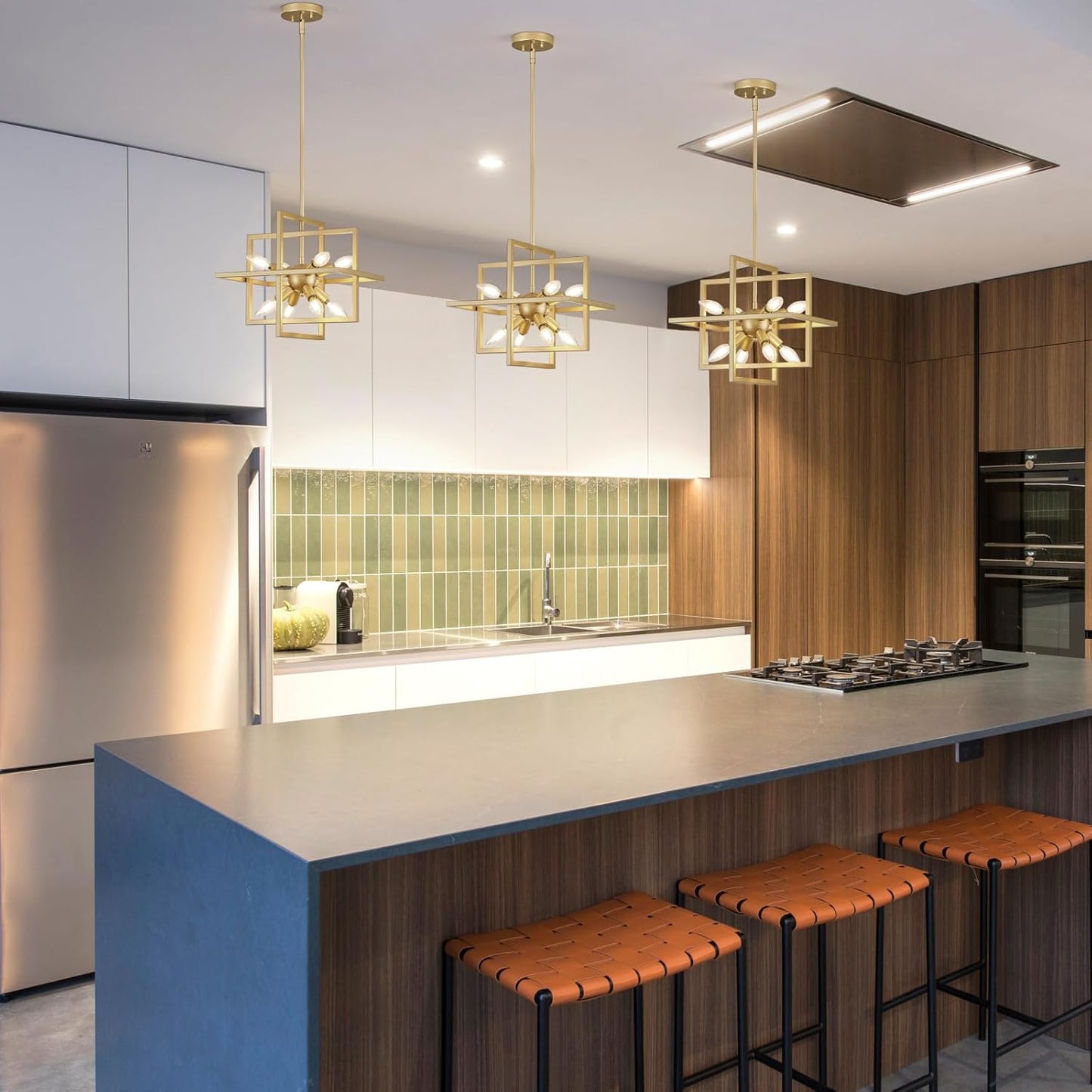 8-Light Geometric Chandelier