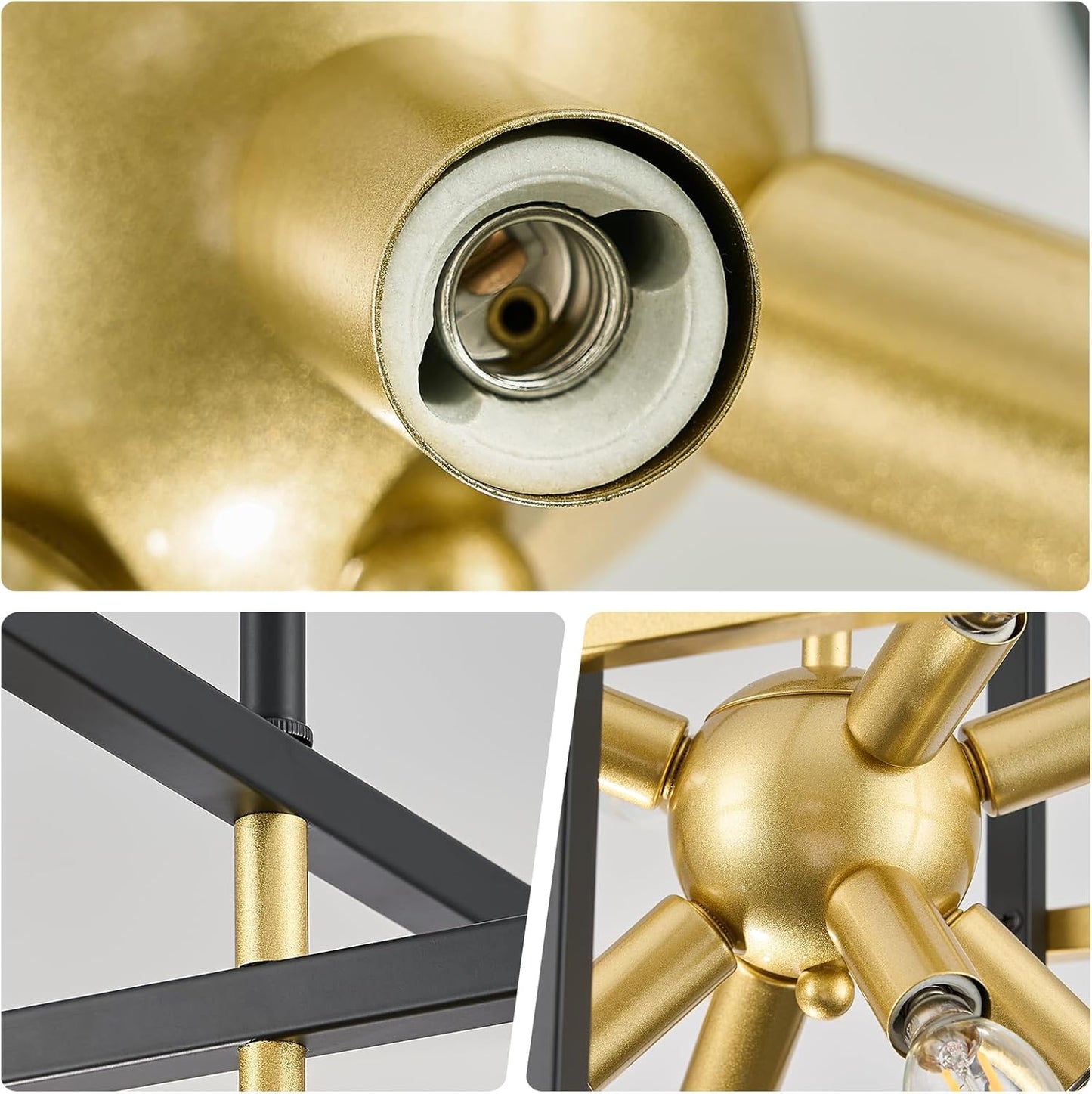 8-Light Geometric Chandelier