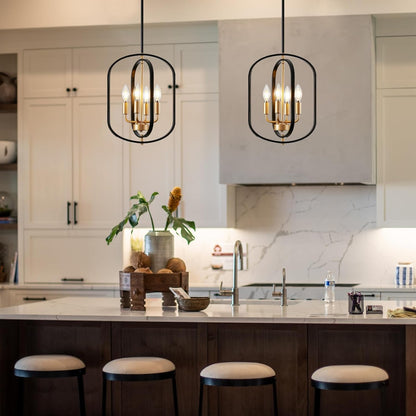 4-Light Farmhouse Chandelier