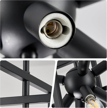 8-Light Geometric Chandelier