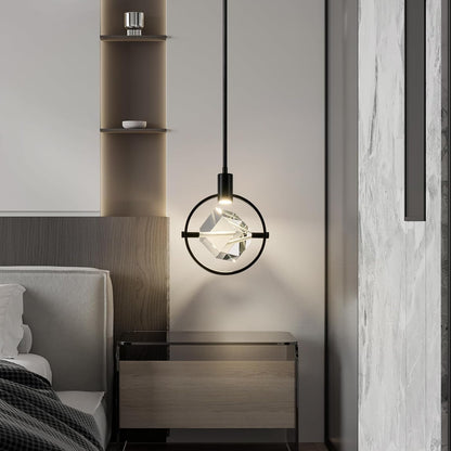 Crystal Pendant Light with Integrated LED