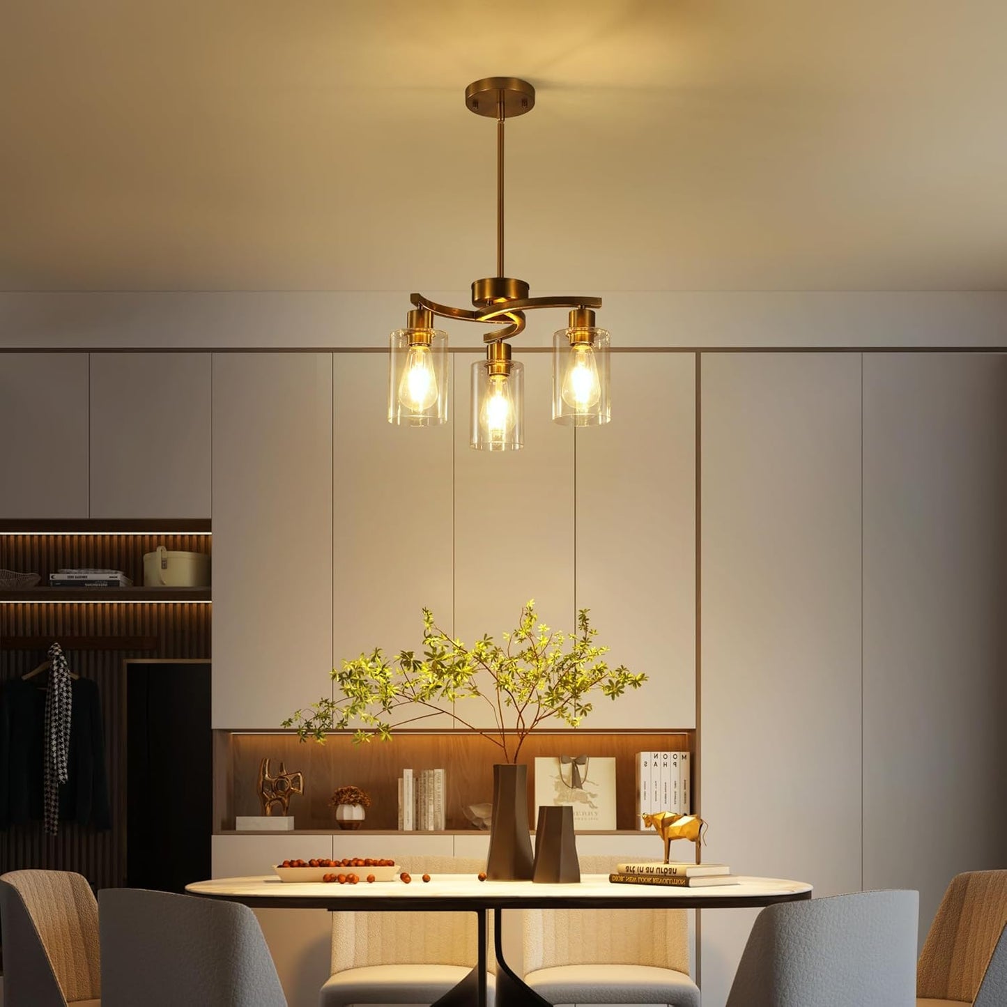 3-Light Pendant Chandelier