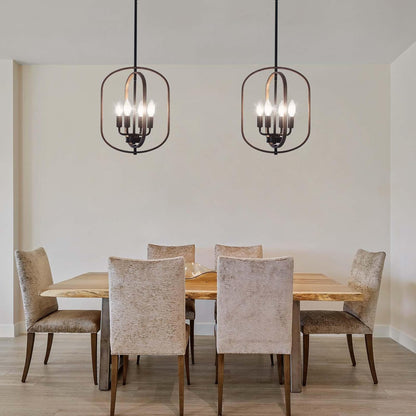 4-Light Farmhouse Chandelier