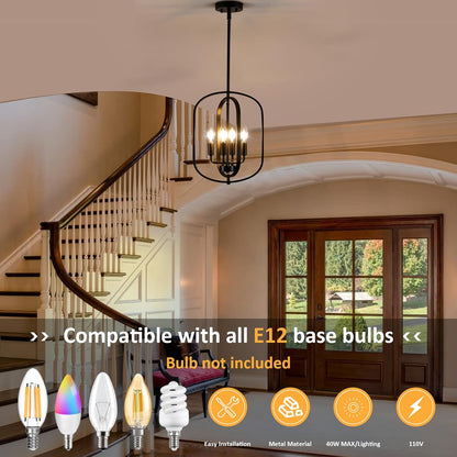 4-Light Farmhouse Chandelier