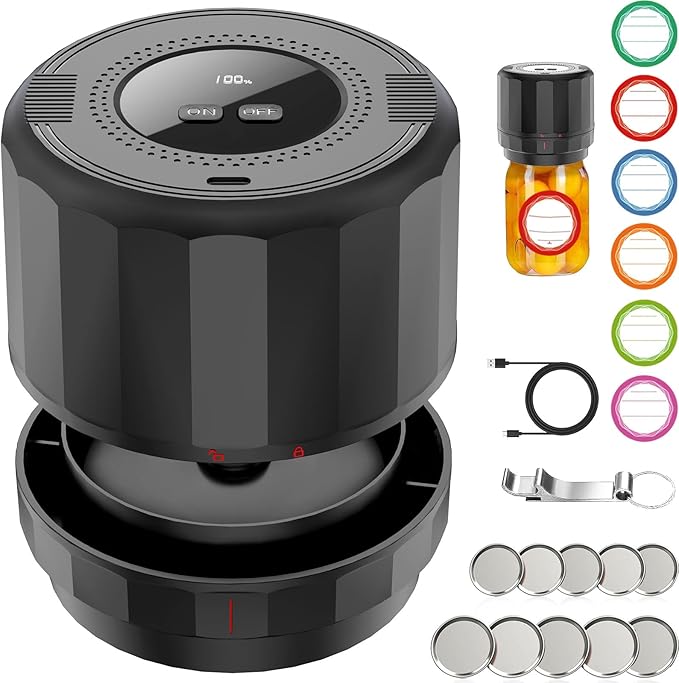 Electric Mason Jar Vacuum Sealer Kit