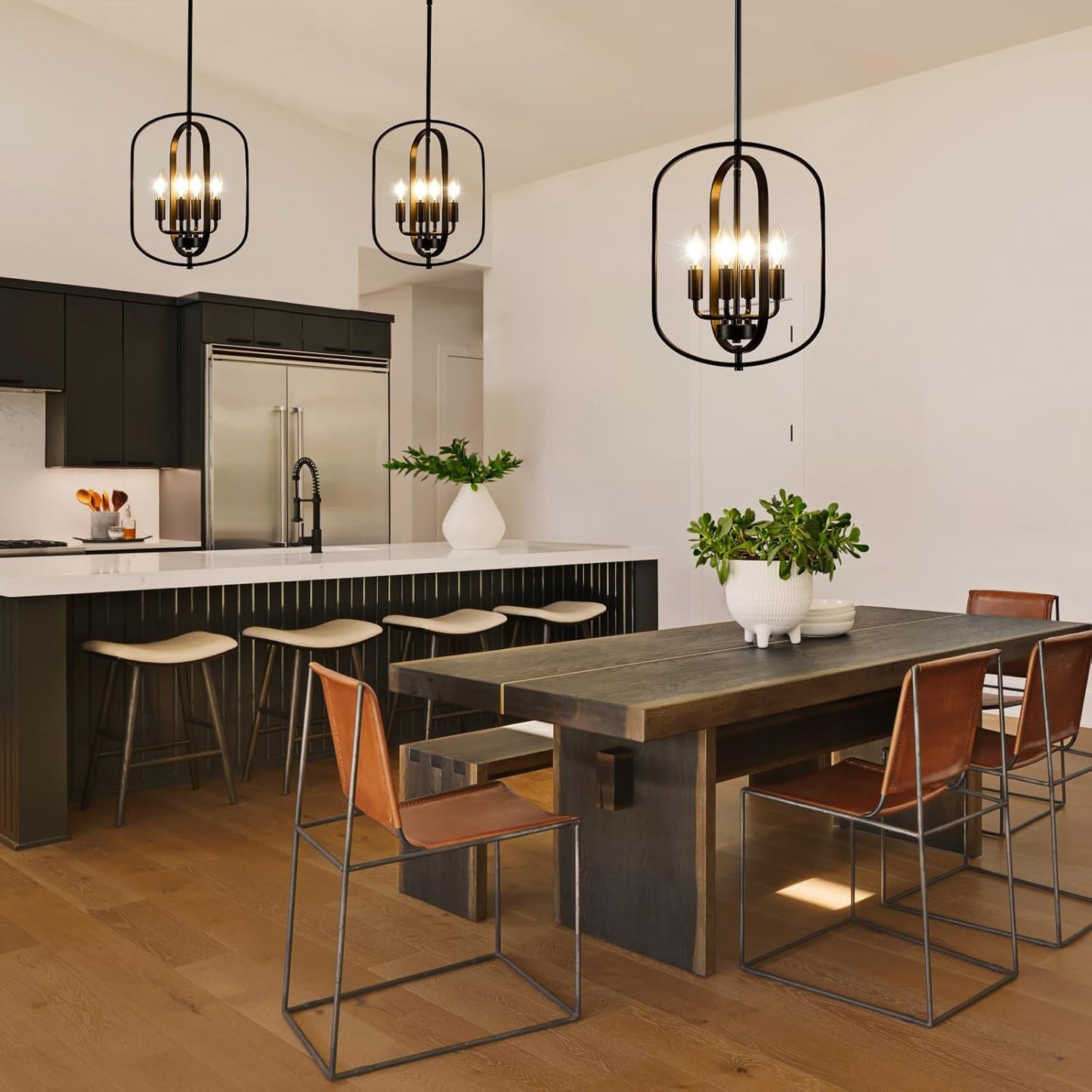 4-Light Farmhouse Chandelier