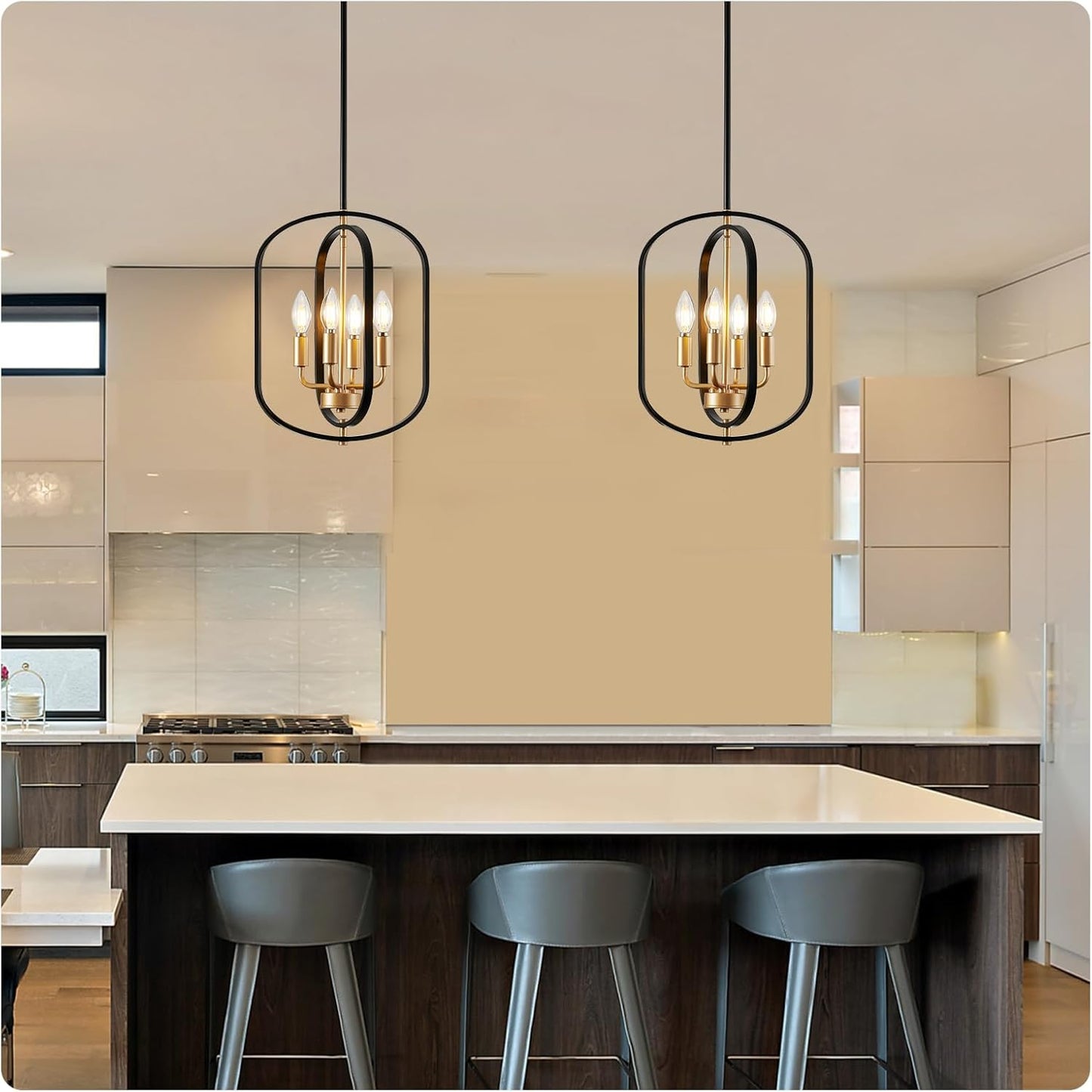 4-Light Farmhouse Chandelier