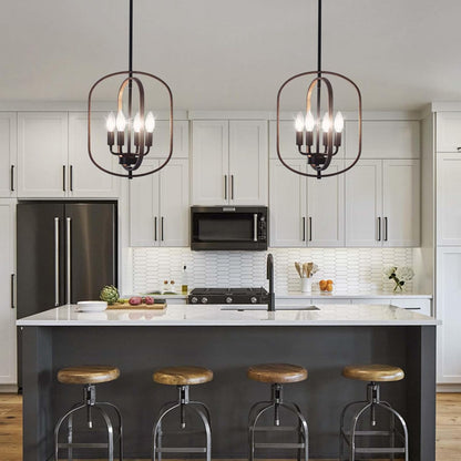 4-Light Farmhouse Chandelier