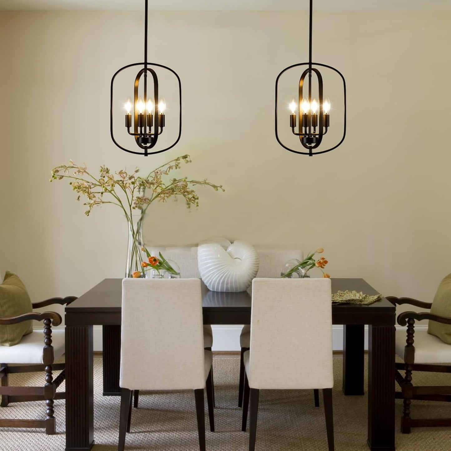 4-Light Farmhouse Chandelier