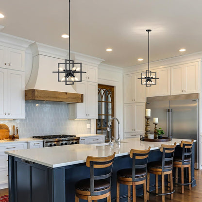 8-Light Geometric Chandelier