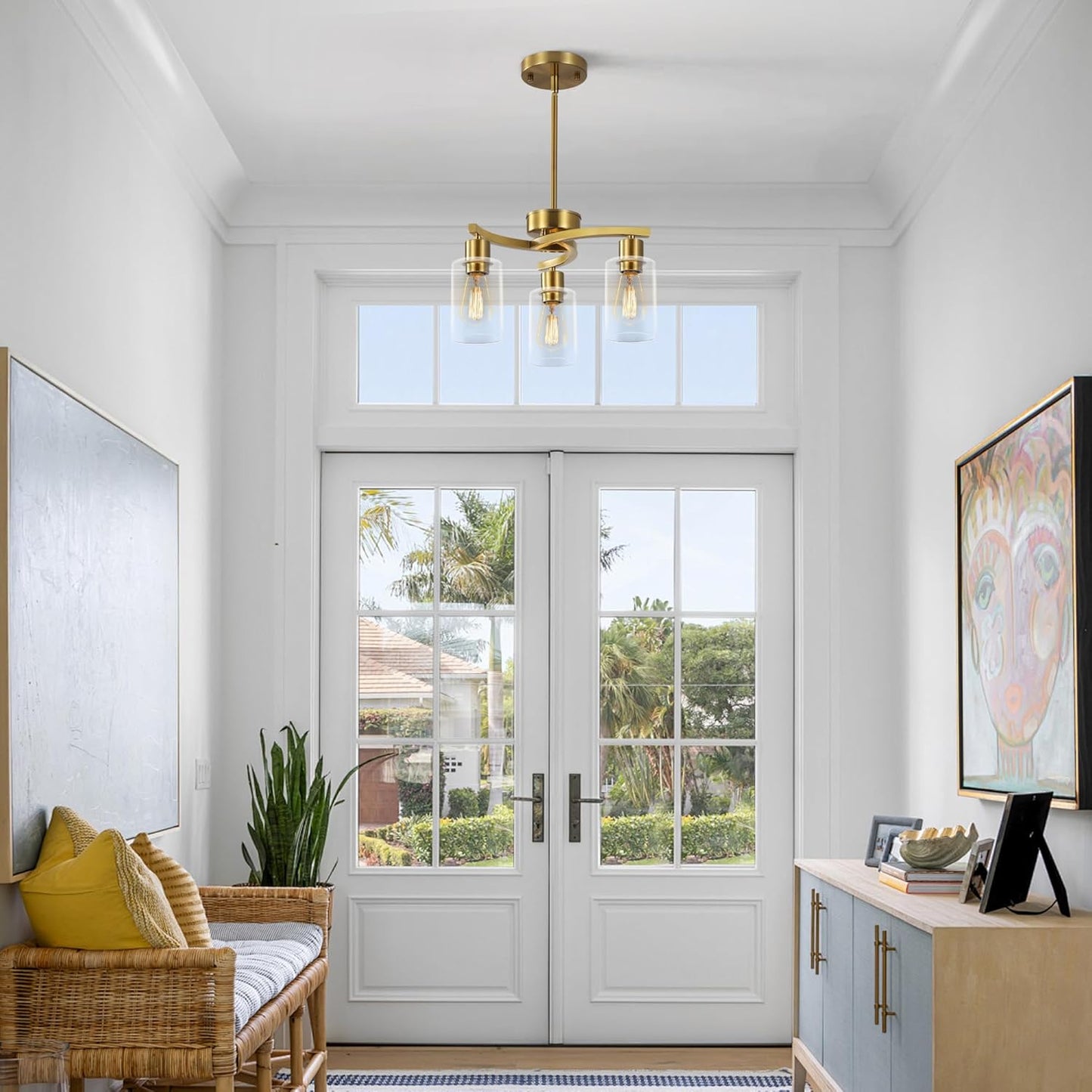 3-Light Pendant Chandelier