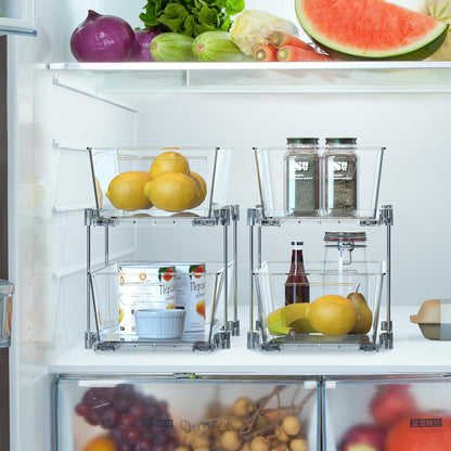 2-Tier Pull-Out Cabinet Organizer
