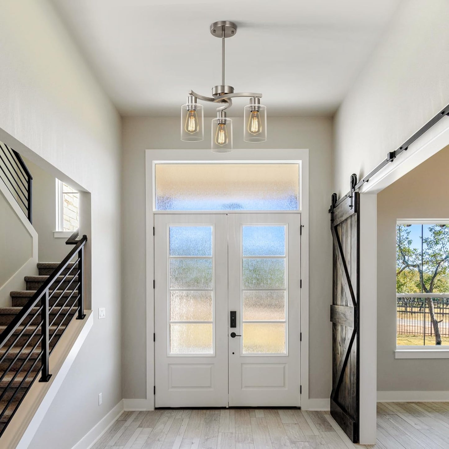 3-Light Pendant Chandelier