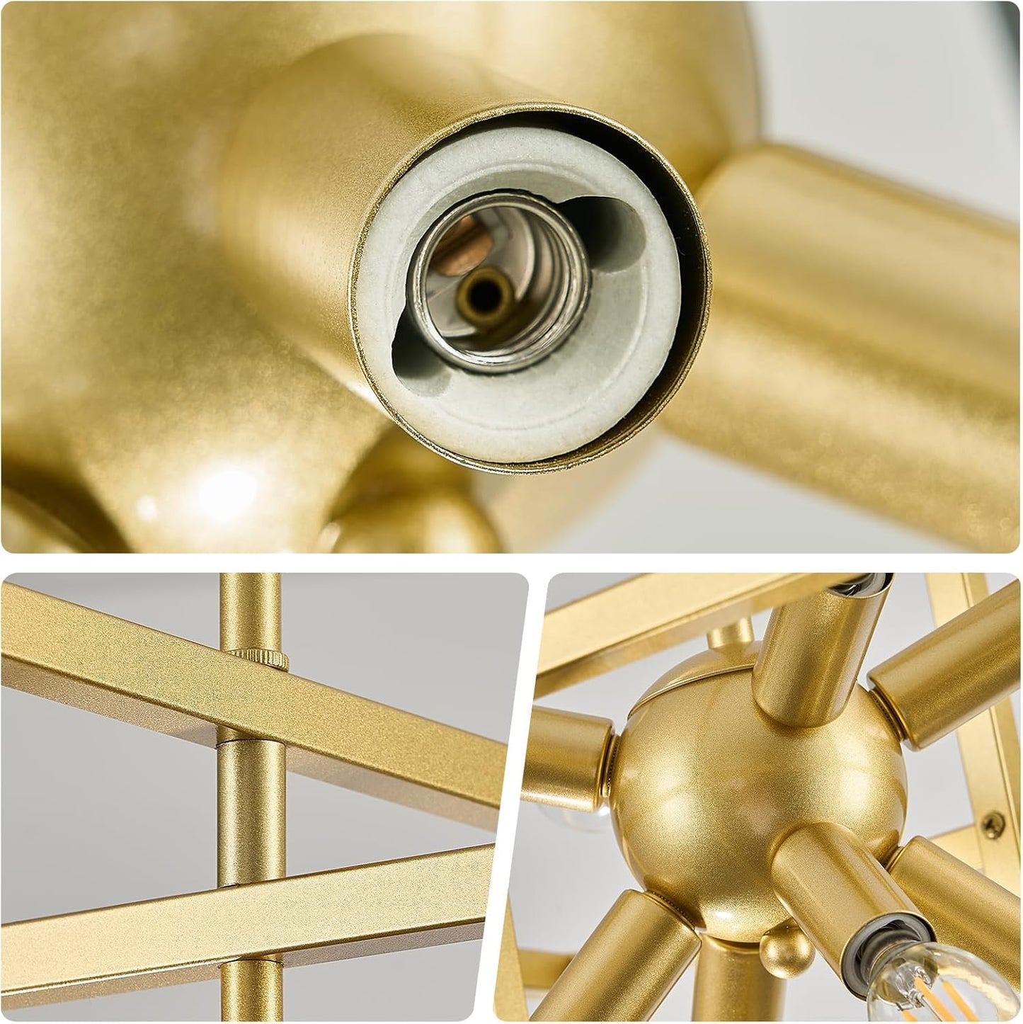 8-Light Geometric Chandelier