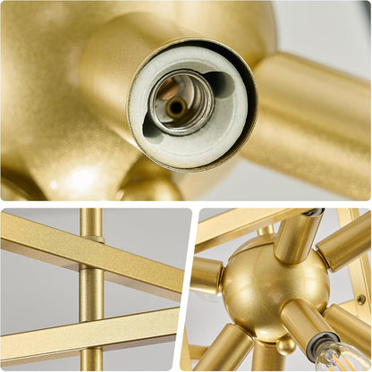 8-Light Geometric Chandelier