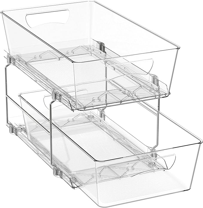 2-Tier Pull-Out Cabinet Organizer