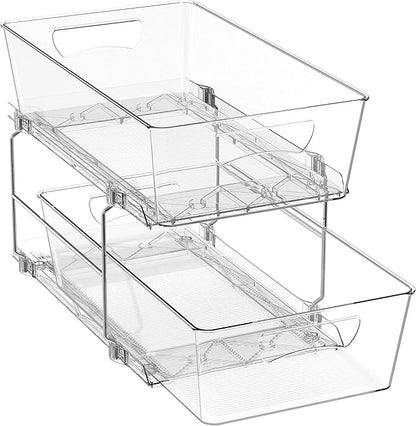 2-Tier Pull-Out Cabinet Organizer
