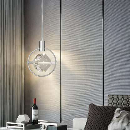 Crystal Pendant Light with Integrated LED
