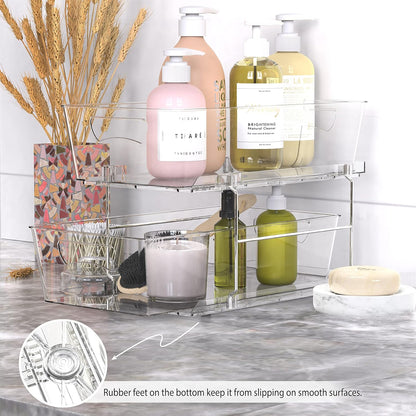 2-Tier Pull-Out Cabinet Organizer