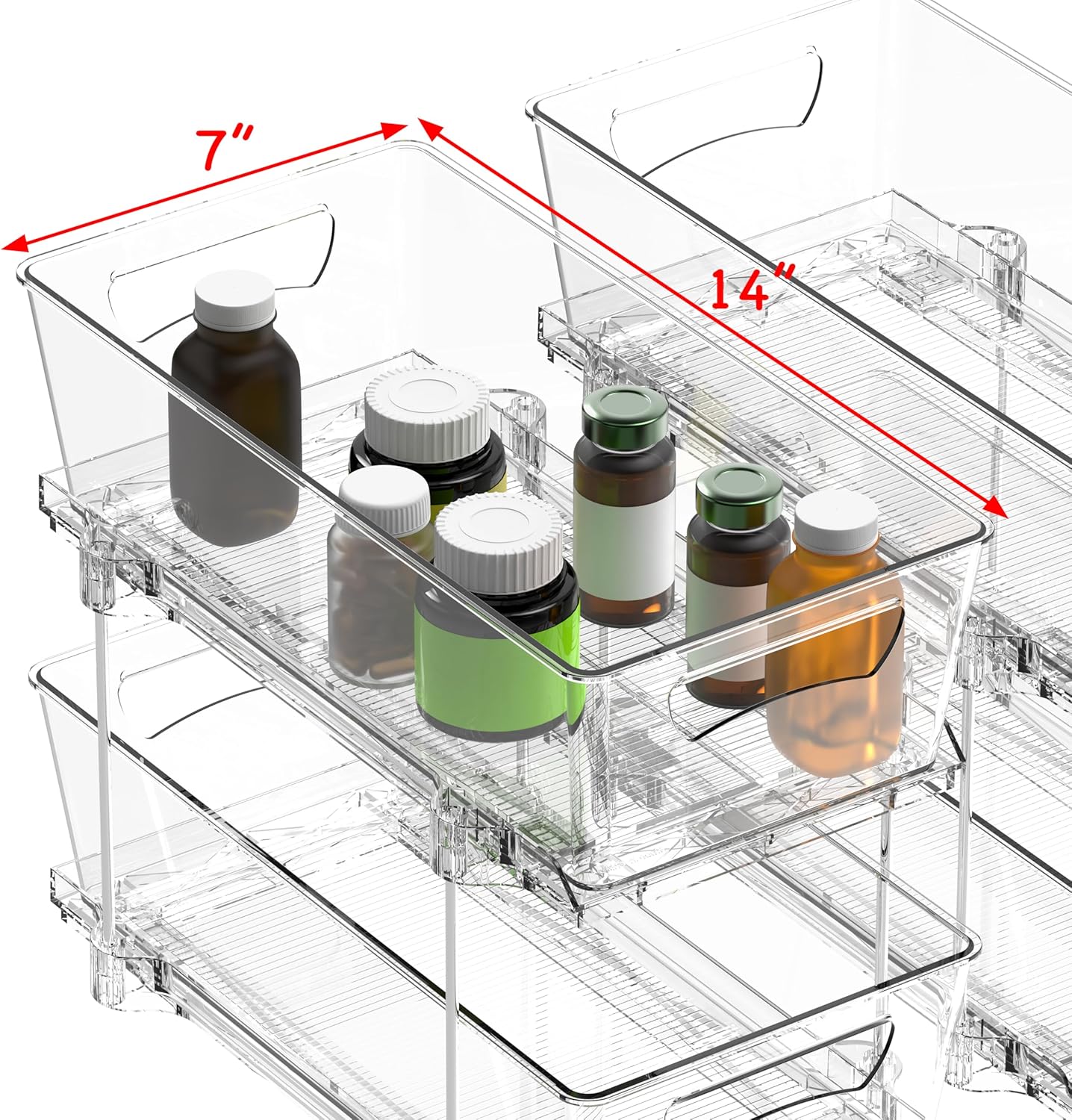 2-Tier Pull-Out Cabinet Organizer