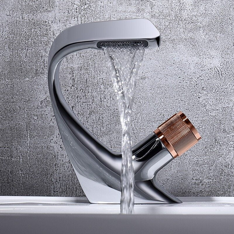 Modern Curved Bathroom Faucet