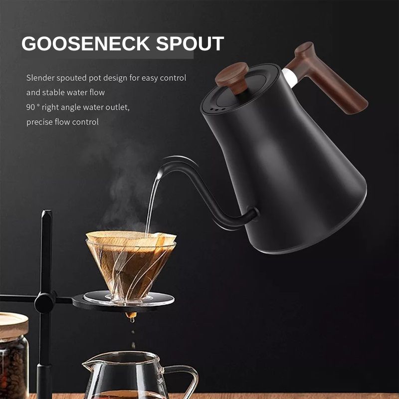 Smart Electric Gooseneck Kettle With Temperature Control