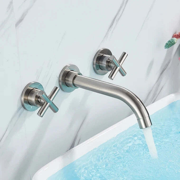 Retro Two-Handle Wall Mounted Faucet