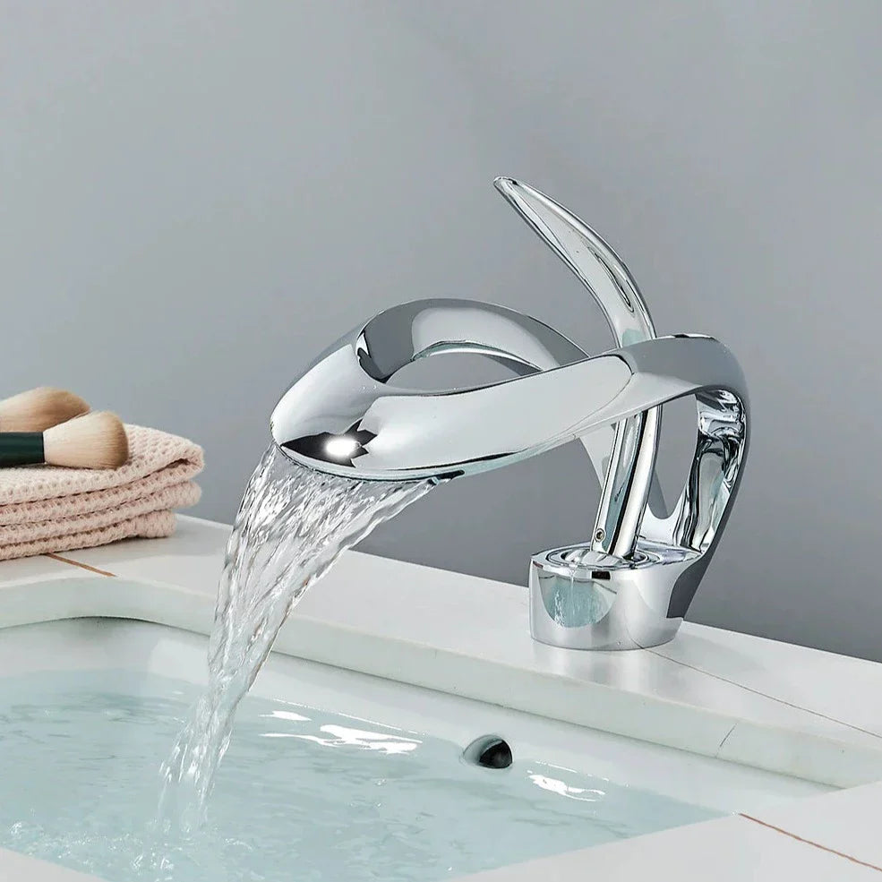 Modern Curved Bathroom Faucet