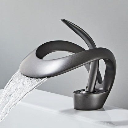 Modern Curved Bathroom Faucet