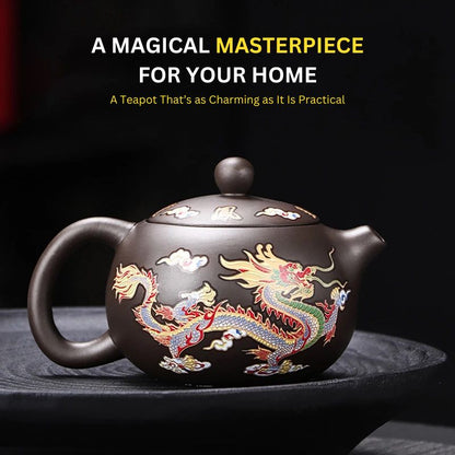 Mystical Color-Changing Dragon and Phoenix Teapot