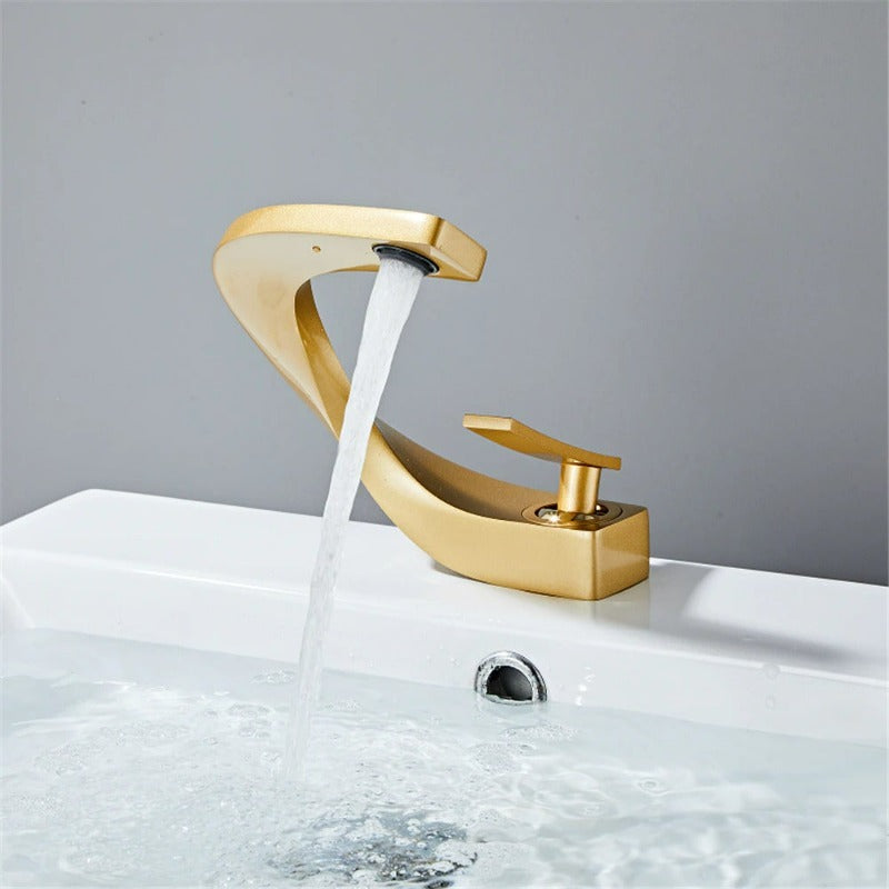 Curved Bathroom Faucet