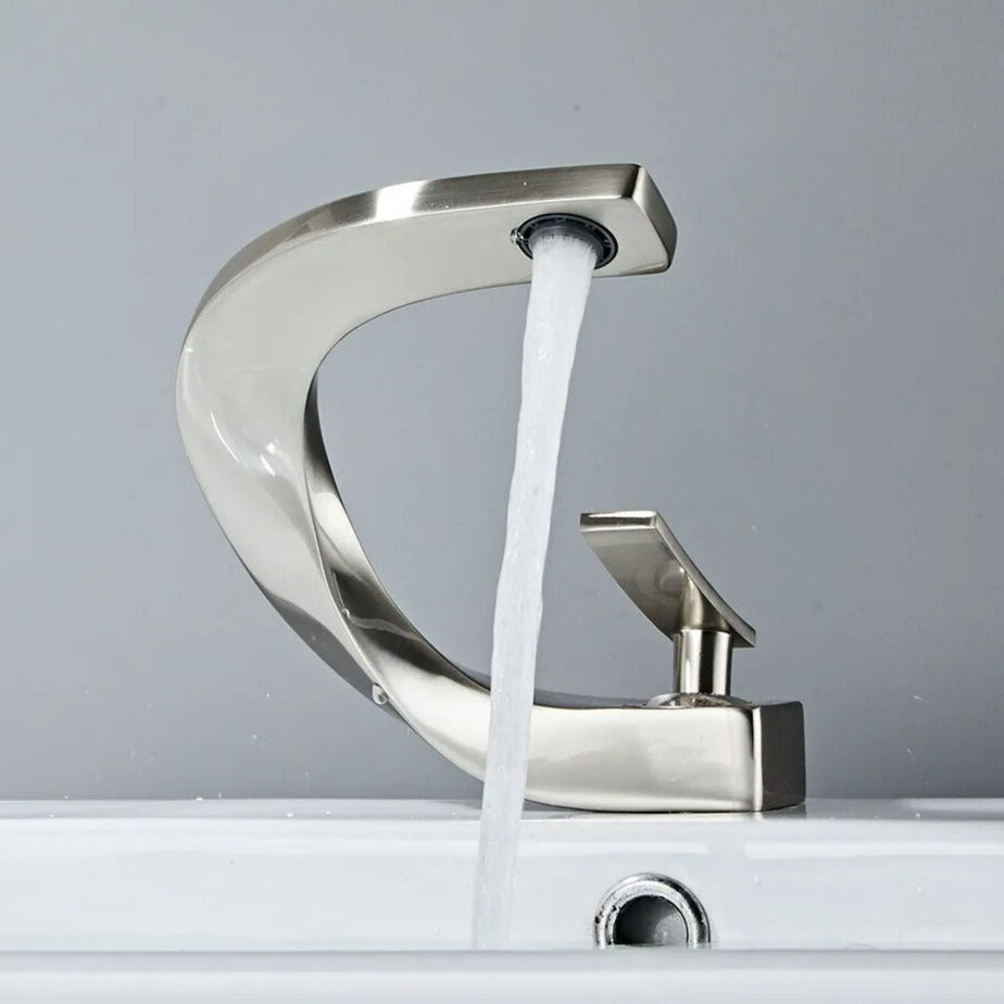 Curved Bathroom Faucet