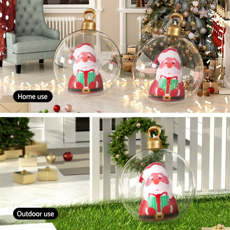 60CM Christmas Inflatable Ball with LED Lights