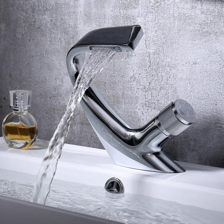 Modern Curved Bathroom Faucet