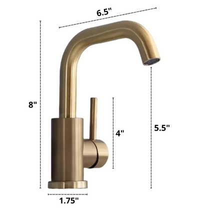 Classic Brass Single Handle Faucet