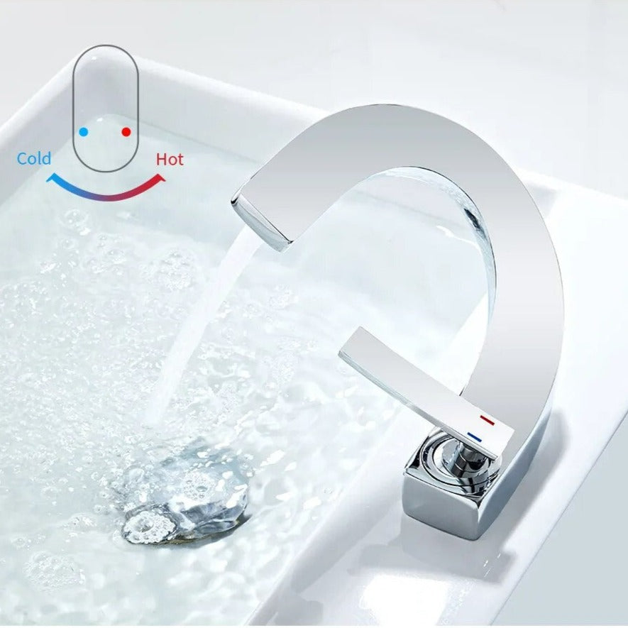 Curved Bathroom Faucet