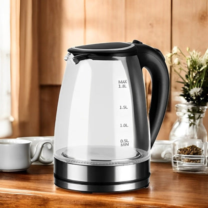 1.8L Electric Glass Kettle with LED Illumination